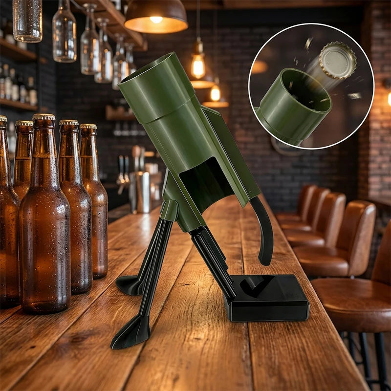 Mortar Beer Bottle Opener Free Push Down Opener Gifts For 330ml beer Men Dad Cool Bar Home RV Decor Bottle Opener Bartender Tool